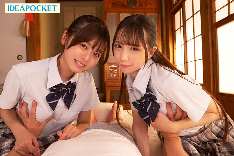 2人の美少女が男を責め立てる終盤シーン